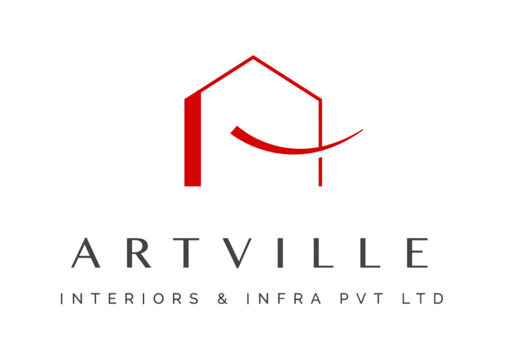 Black and white Artville logo