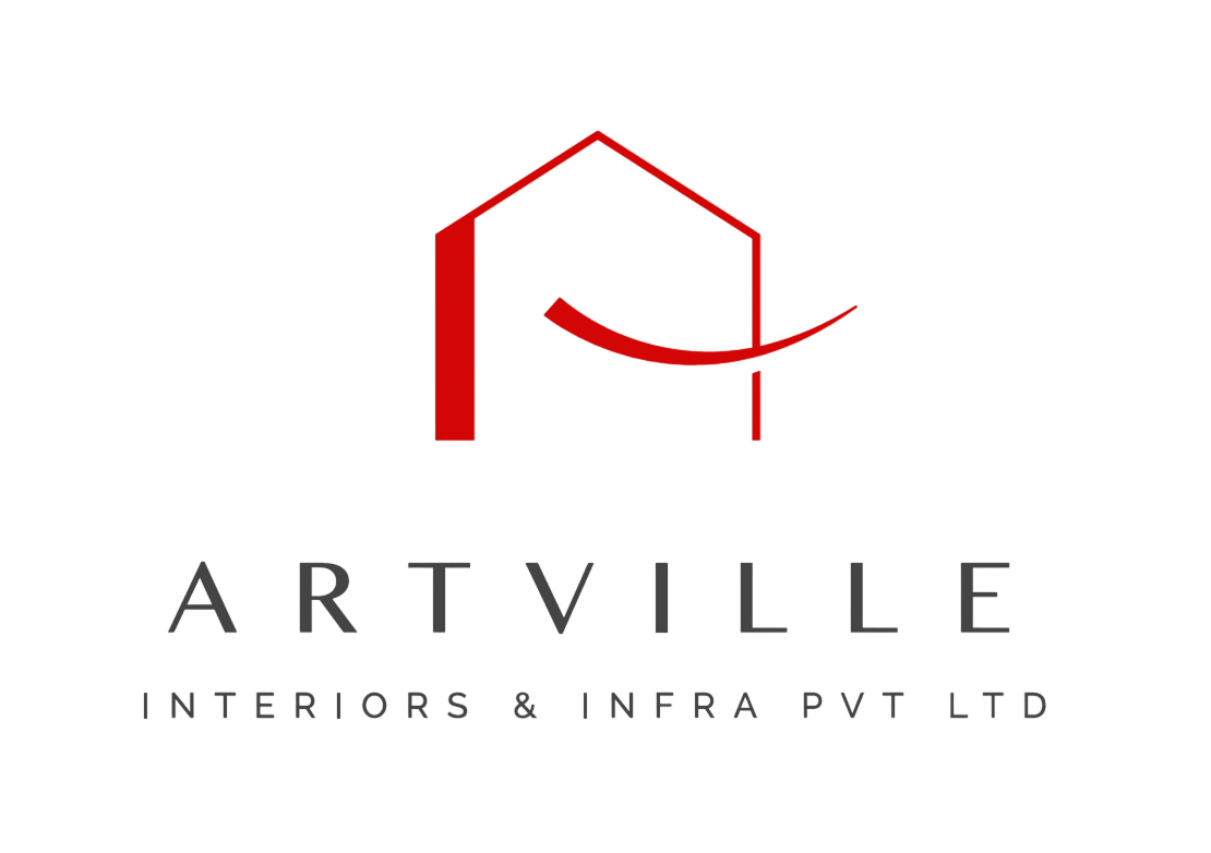 Black and white Artville logo